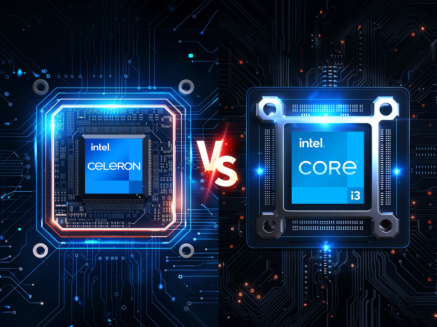 Procesory Intel Celeron vs Intel Core w dniu dzisiejszym